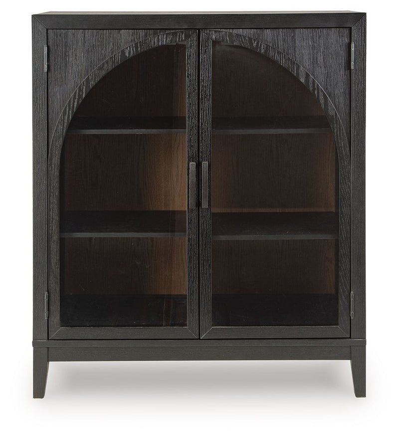 Armenleigh - Bar Cabinet - Black / Brown - R&R Furniture Gallery (Fountain Valley, CA)