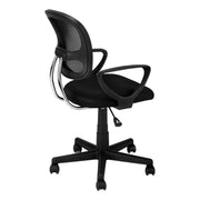 Office Chair, Adjustable Height, Swivel, Ergonomic, Armrests, Mesh, Contemporary / Modern - Black - R&R Furniture Gallery (Fountain Valley, CA)