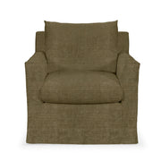 Classic Home Cassiano swivel chair with cushioned seat and backrest, featuring a sleek, modern design in neutral upholstery.