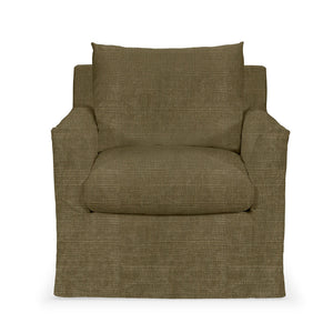 Classic Home Cassiano swivel chair with cushioned seat and backrest, featuring a sleek, modern design in neutral upholstery.