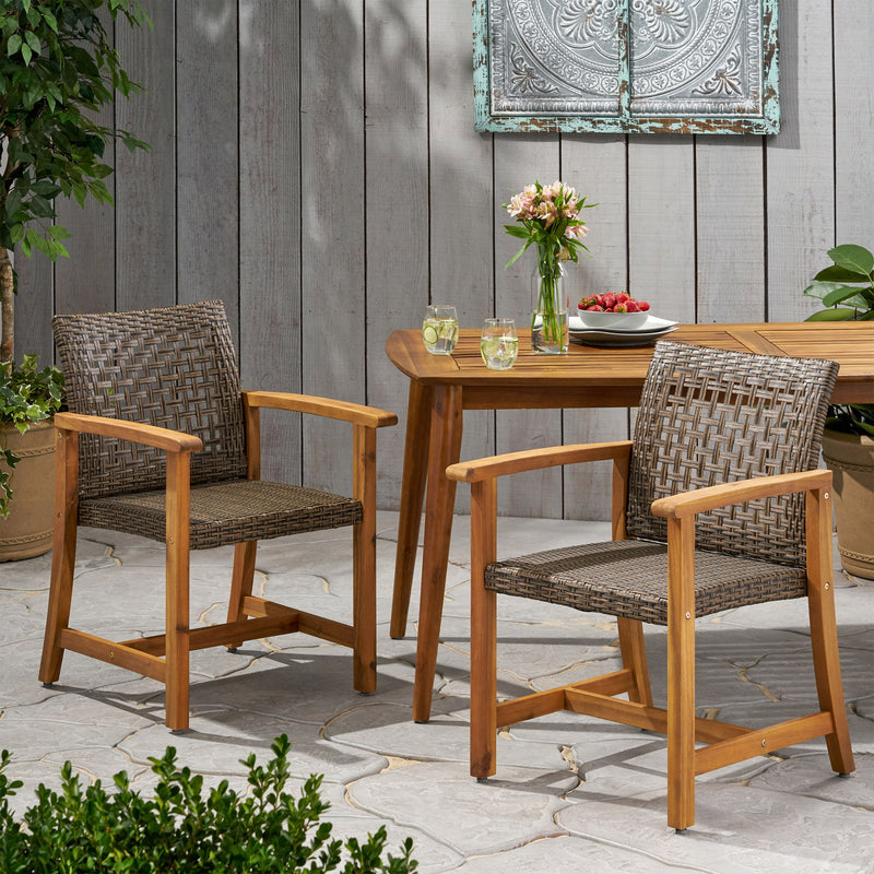 Hampton - Dining Chair (Set of 2) - Brown - R&R Furniture Gallery (Fountain Valley, CA)