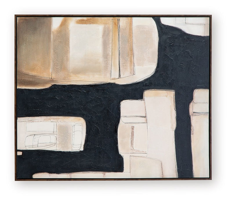 Feyville - Wall Art - Black / Brown / Cream - R&R Furniture Gallery (Fountain Valley, CA)