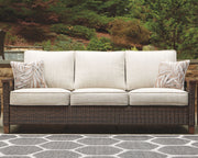 Paradise Trail - Sofa with Cushion - Medium Brown - R&R Furniture Gallery (Fountain Valley, CA)
