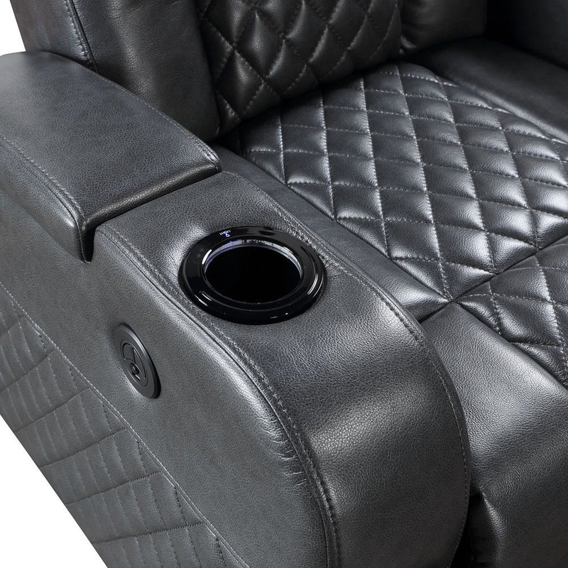Alair - Power Motion Recliner With Bluetooth, Wireless Charger & Cupholder - R&R Furniture Gallery (Fountain Valley, CA)