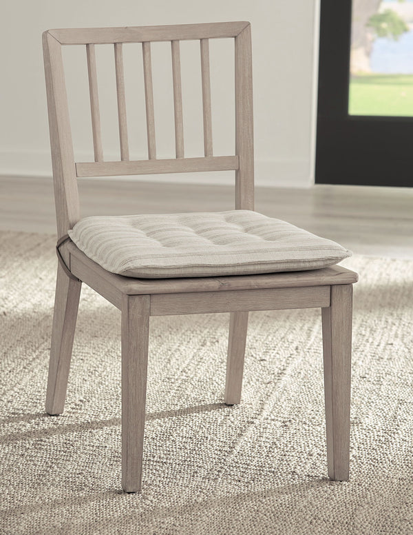 Camden Wood Dining Chair with Detachable Cushion in Chai and Oat