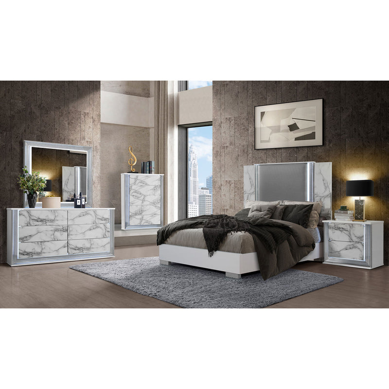 Moon - Modern Bed With LED Accent Lighting - R&R Furniture Gallery (Fountain Valley, CA)