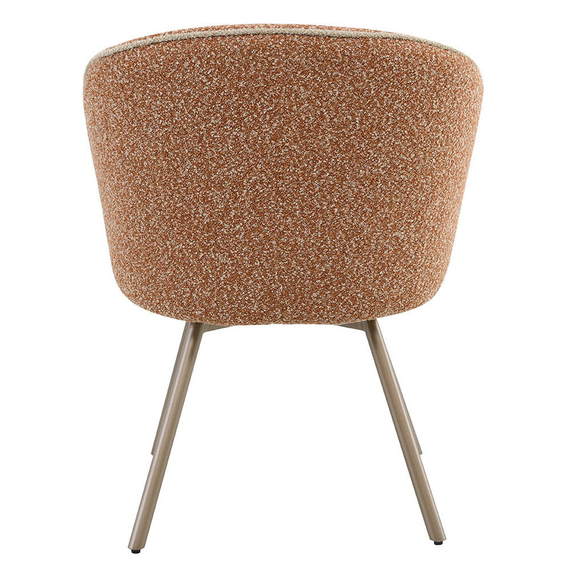 Lidi - Side Chair (Set of 2) - Rust Orange - R&R Furniture Gallery (Fountain Valley, CA)