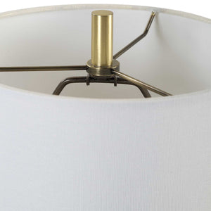 Enigma - Teal Blue Glass Buffet Lamp