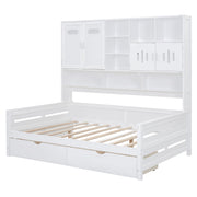 Daybed With All-In-One Cabinet And Shelf - R&R Furniture Gallery (Fountain Valley, CA)