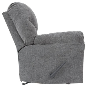 Allmaxx - Rocker Recliner - Pewter - R&R Furniture Gallery (Fountain Valley, CA)