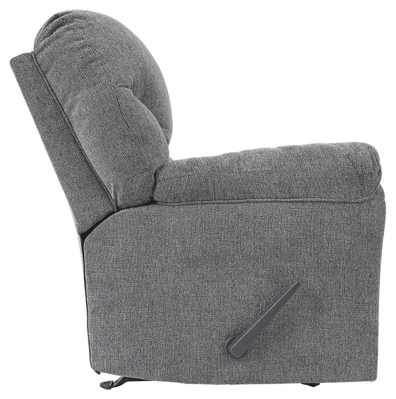 Allmaxx - Rocker Recliner - Pewter - R&R Furniture Gallery (Fountain Valley, CA)