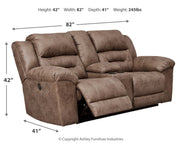 Stoneland - Power Reclining Loveseat - R&R Furniture Gallery (Fountain Valley, CA)