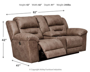 Stoneland - Power Reclining Loveseat - R&R Furniture Gallery (Fountain Valley, CA)