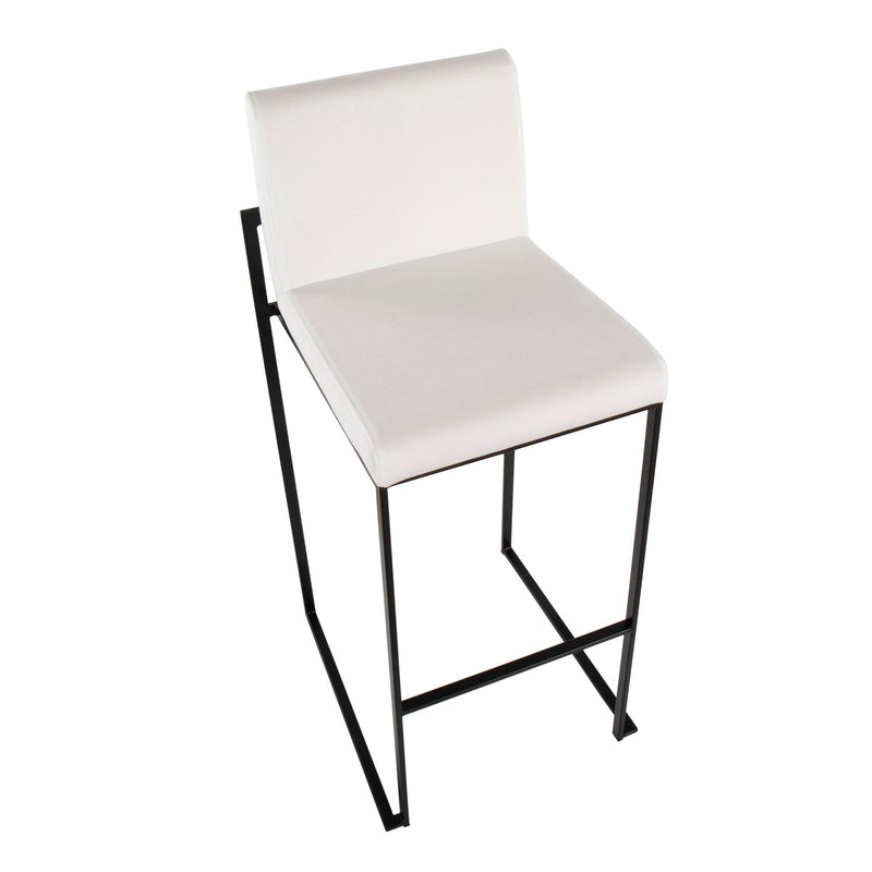 Lumi Source Fuji high back barstool with contemporary elegant design, featuring sleek lines and comfortable seating for modern spaces.