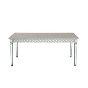 Varian - Dining Table - Mirrored & Antique Platinum - R&R Furniture Gallery (Fountain Valley, CA)