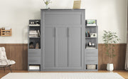 Murphy Wall Bed With LED Lights, Shelves And Drawers - R&R Furniture Gallery (Fountain Valley, CA)