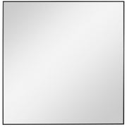 Uttermost Alexo Square Wall Mirror with sleek frame, hanging on a wall, showcasing modern home decor style.