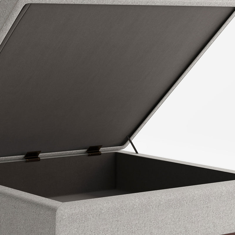 Owen - Multifunctional Square Coffee Table Storage Ottoman - R&R Furniture Gallery (Fountain Valley, CA)