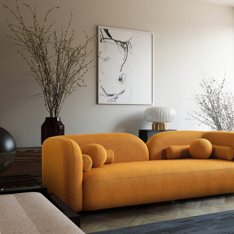 Donna - Japandi Design Boucle Sofa - R&R Furniture Gallery (Fountain Valley, CA)