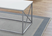 Table Set, Coffee, End, Side, Accent, Living Room, Contemporary, Modern (Set of 3) - White - R&R Furniture Gallery (Fountain Valley, CA)