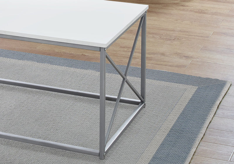 Table Set, Coffee, End, Side, Accent, Living Room, Contemporary, Modern (Set of 3) - White - R&R Furniture Gallery (Fountain Valley, CA)
