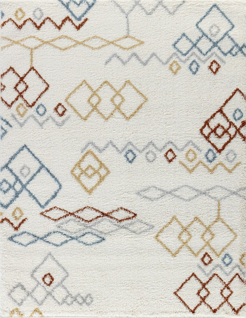 Loft Shag - 5' 3" X 7' Shaggy Area Rug, Polypropylene - Ivory - R&R Furniture Gallery (Fountain Valley, CA)