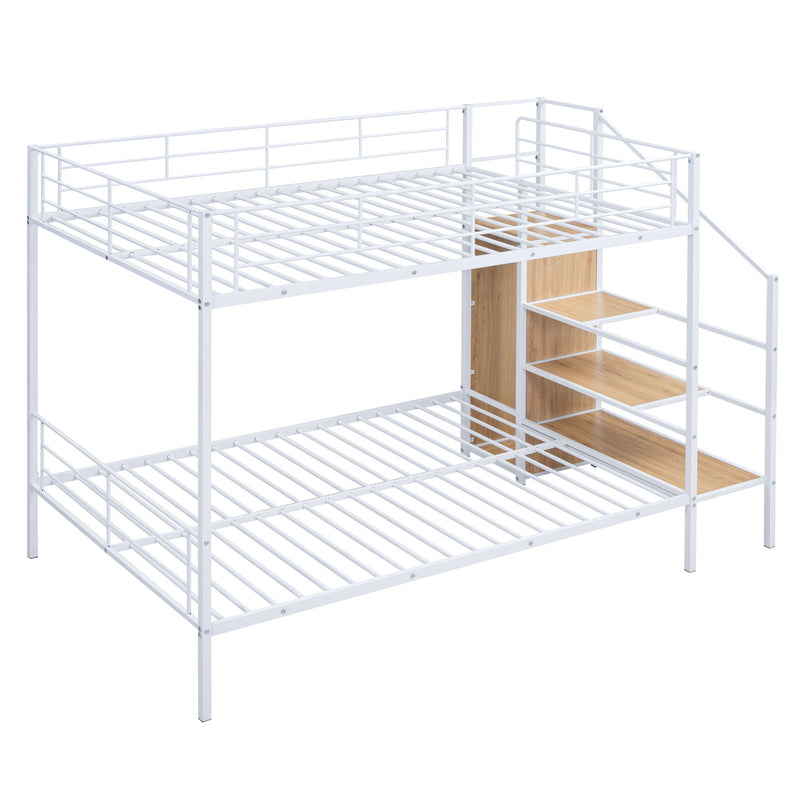 Bunk Bed With Lateral Storage Ladder And Wardrobe - R&R Furniture Gallery (Fountain Valley, CA)