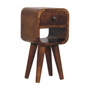 Mini California Curved Nightstand Wth Lower Slot - R&R Furniture Gallery (Fountain Valley, CA)