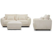 Utopia - Ottoman With Casters - Mega Ivory - R&R Furniture Gallery (Fountain Valley, CA)