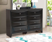 Glory Furniture Marilla dresser with sleek wooden finish, featuring multiple drawers and modern design for bedroom storage.