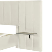 Upholstered Platform Bed With Big Headboard - R&R Furniture Gallery (Fountain Valley, CA)