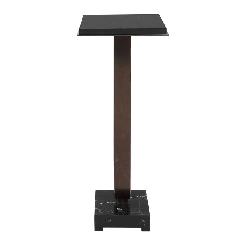 Galloway - Minimalist Accent Table - Black / Bronze