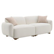 Darius - Sofa With 2 Pillows - Beige Boucle - R&R Furniture Gallery (Fountain Valley, CA)