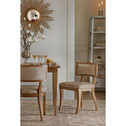 Classic Dining Chair With Curved Back (Set of 2) - Beige / Light Natural - R&R Furniture Gallery (Fountain Valley, CA)
