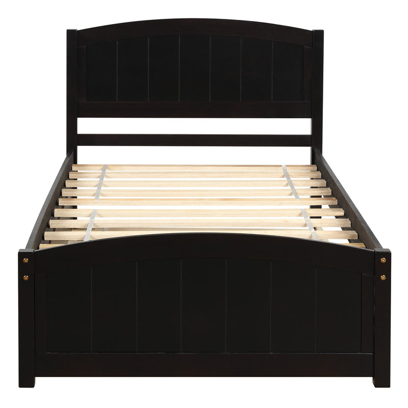 Platform Bed & Headboard, Footboard And Wood Slat Support - R&R Furniture Gallery (Fountain Valley, CA)