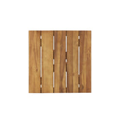 Noble House Ella square side table with cross stretcher base, modern wooden design for living room or bedroom.