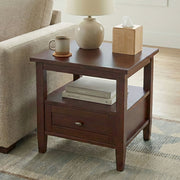 Warm Shaker - End Table With Smooth Drawer Storage - Brown - R&R Furniture Gallery (Fountain Valley, CA)
