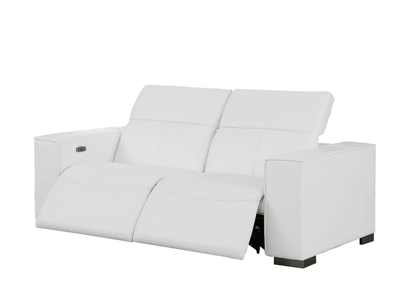 1208 - Leather Reclining Set (Sofa, Loveseat & Chair With 5 Power Recliners)