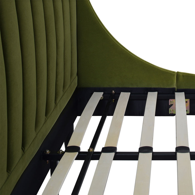 Aspen - Vertical Tufted Modern Headboard Platform Bed Set - R&R Furniture Gallery (Fountain Valley, CA)