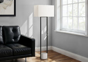 Lighting, Floor Lamp, Contemporary - Black / Beige - R&R Furniture Gallery (Fountain Valley, CA)