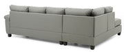 Glory Furniture Gallant stationary sectional sofa with plush cushions and modern design, shown in a spacious living room setting.