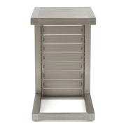 Aluminum Outdoor C - Shaped Side Table For Patio - R&R Furniture Gallery (Fountain Valley, CA)