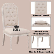 Wynsor - Side Chair (Set of 2) - Antique White - R&R Furniture Gallery (Fountain Valley, CA)