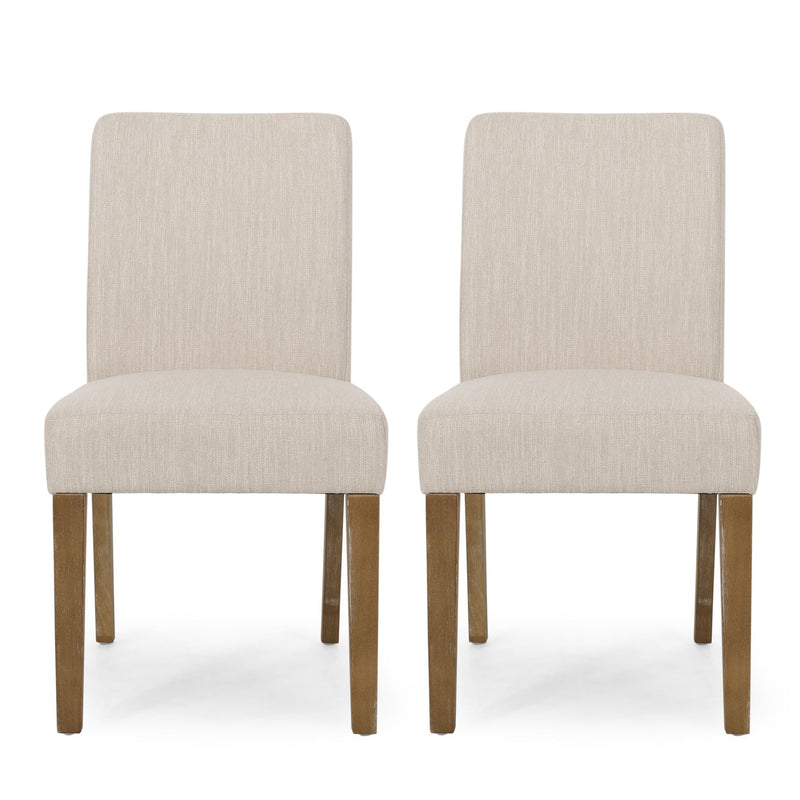 Contemporary Dining Chair With Upholstered Seating And Tapered Legs - R&R Furniture Gallery (Fountain Valley, CA)
