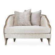 Malibu Crest - Chair And Half - Cloud White / Chardonnay - R&R Furniture Gallery (Fountain Valley, CA)
