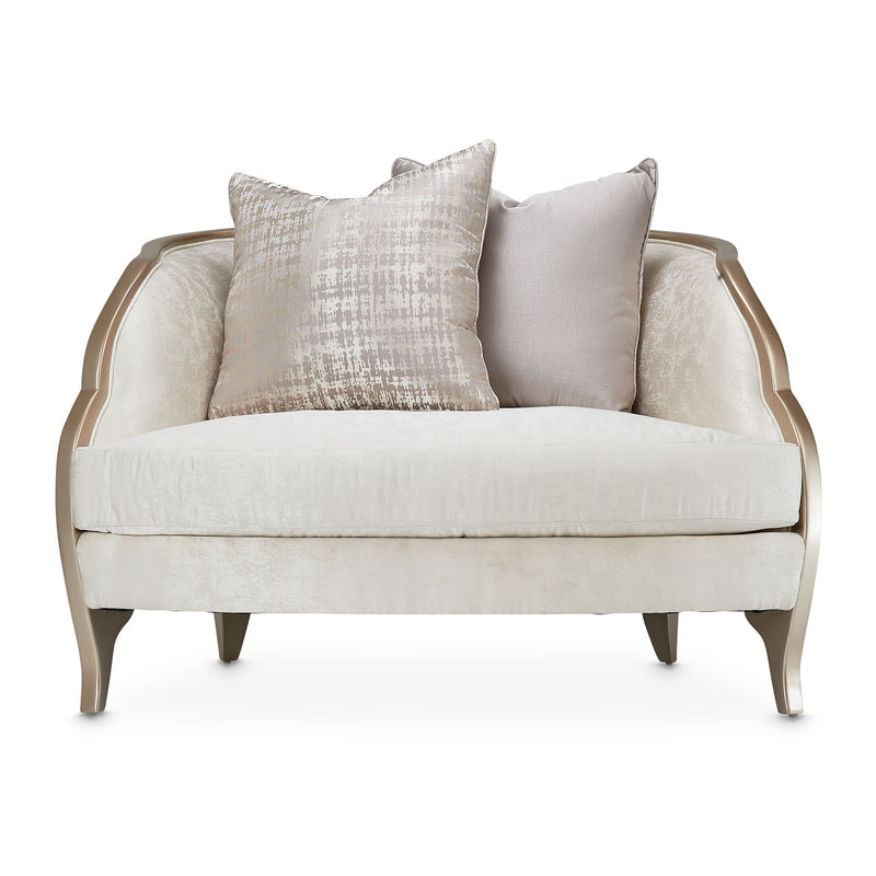 Malibu Crest - Chair And Half - Cloud White / Chardonnay - R&R Furniture Gallery (Fountain Valley, CA)