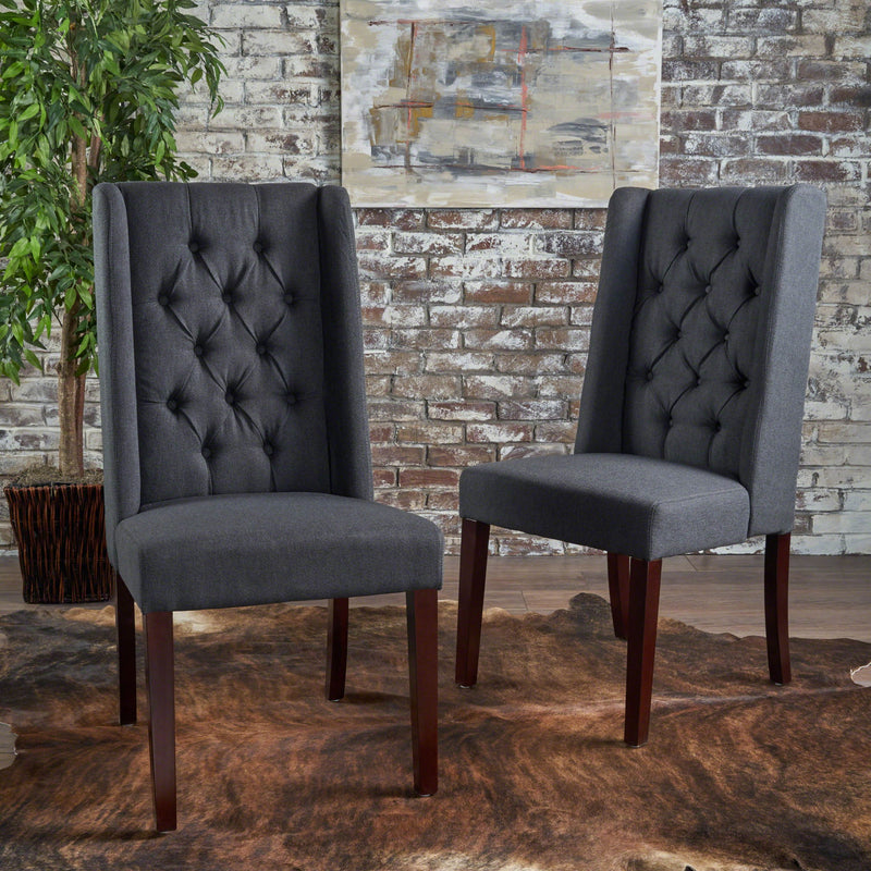 Sophisticated Tufted Dining Chair With High Back Design - R&R Furniture Gallery (Fountain Valley, CA)