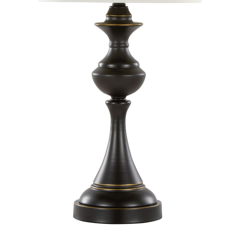 Pair of Lumi Source Montgomery contemporary table lamps with sleek design and modern finish, set of 2 for stylish lighting.
