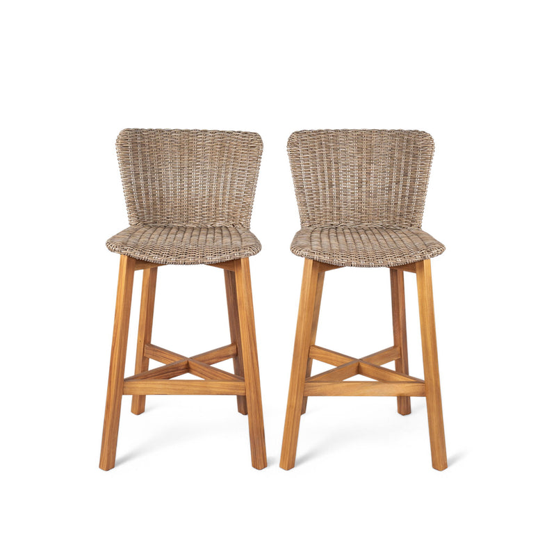 Lymington - Outdoor Bar Stool (Set of 2) - R&R Furniture Gallery (Fountain Valley, CA)