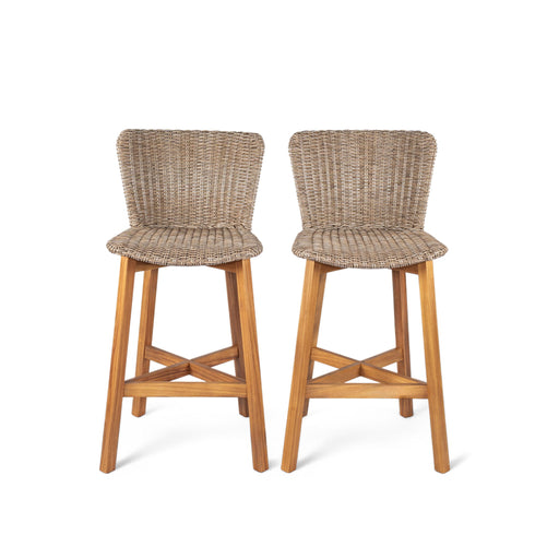 Lymington - Outdoor Bar Stool (Set of 2) - R&R Furniture Gallery (Fountain Valley, CA)